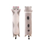 Peluche Gatto Cilindrico Grigio Small 50 cm Ingrosso