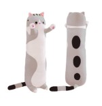 Peluche Gatto Cilindrico Grigio Small 50 cm Ingrosso