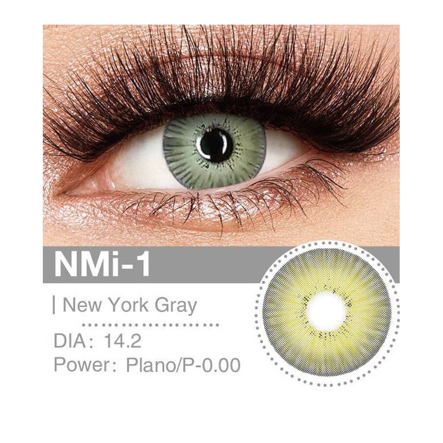 Lenti Cosplay New York Gray 14.2 MM - Pidak Shop