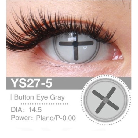 Lenti Cosplay Button Eye Gray 14.5 MM - Pidak Shop