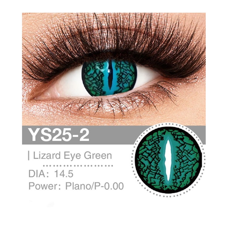 Lenti Cosplay Lizard Eye Green 14.5 MM - Pidak Shop