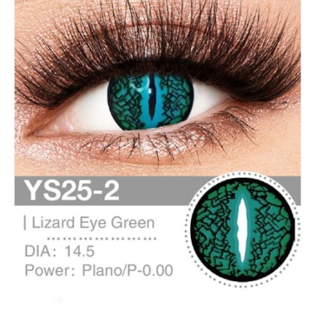 Lenti Cosplay Lizard Eye Green 14.5 MM - Pidak Shop