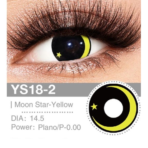 Lenti Cosplay Moon star - yellow 14.5 MM - Pidak Shop