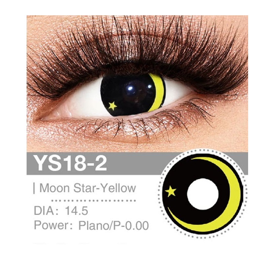 Lenti Cosplay Moon star - yellow 14.5 MM - Pidak Shop