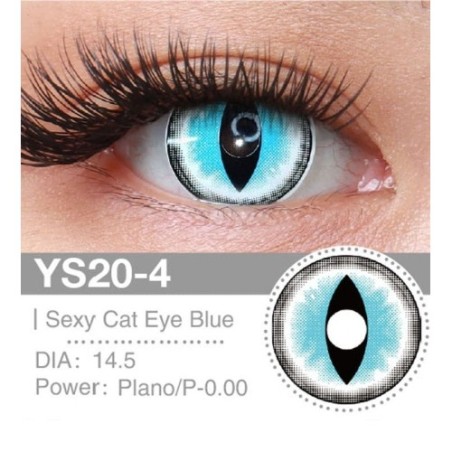 Lenti Cosplay Sexy Cat Eye Blue 14.5 MM - Pidak Shop