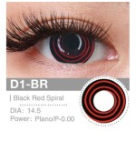 Lenti Cosplay Black and Red Spiral 14.5 MM - Pidak Shop