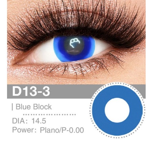 Lenti Cosplay Dark Blue Block 14.5 MM - Pidak Shop