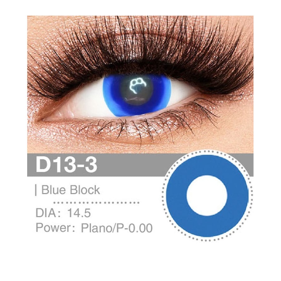 Lenti Cosplay Dark Blue Block 14.5 MM - Pidak Shop