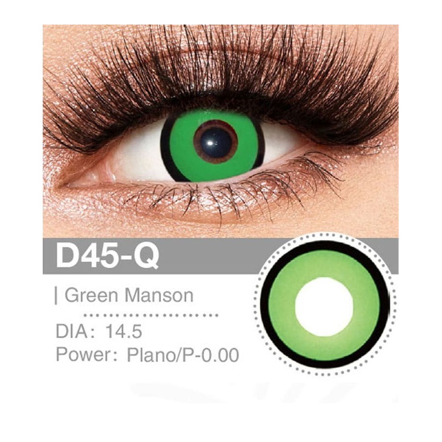 Lenti Cosplay Green Manson 14.5 MM - Pidak Shop