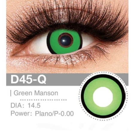 Lenti Cosplay Green Manson 14.5 MM - Pidak Shop