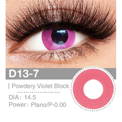 Lenti Cosplay Powdery Violet Block 14.5 MM - Pidak Shop