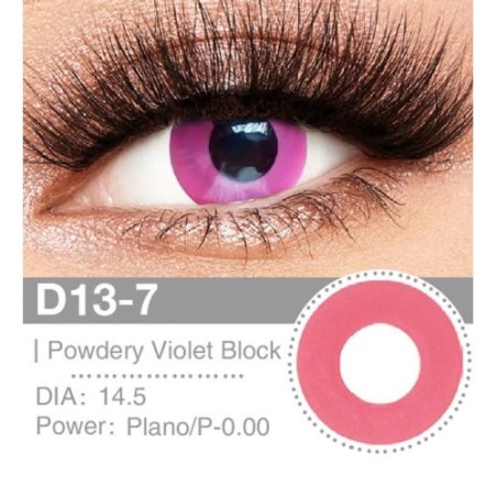 Lenti Cosplay Powdery Violet Block 14.5 MM - Pidak Shop