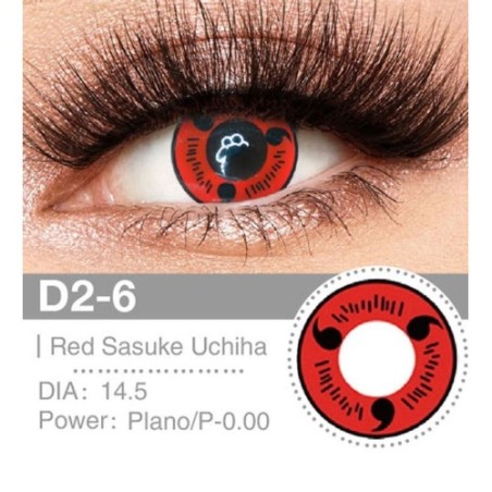 Lenti Cosplay Red Village Ninja Survivor 14.5 MM - Pidak Shop