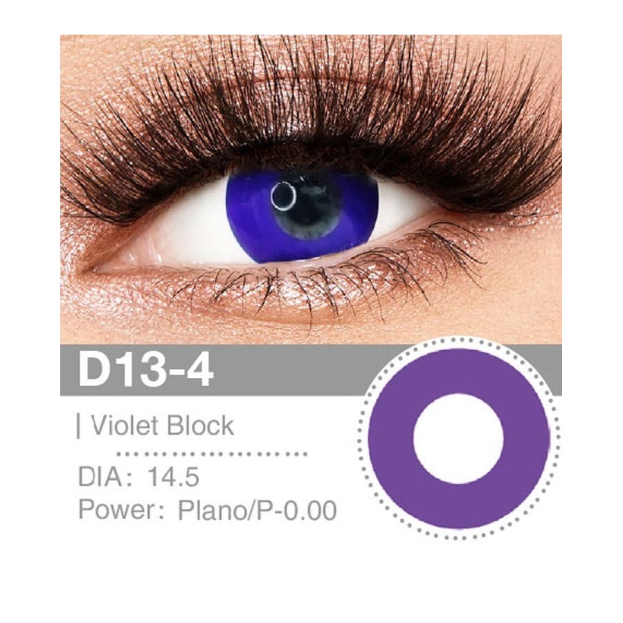 Lenti Cosplay Violet Block 14.5 MM - Pidak Shop