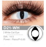 Lenti Cosplay White Cat Eye 14.5 MM - Pidak Shop