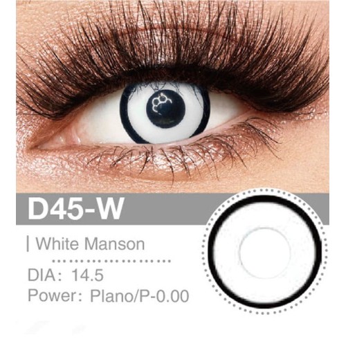 Lenti Cosplay White Manson 14.5 MM - Pidak Shop