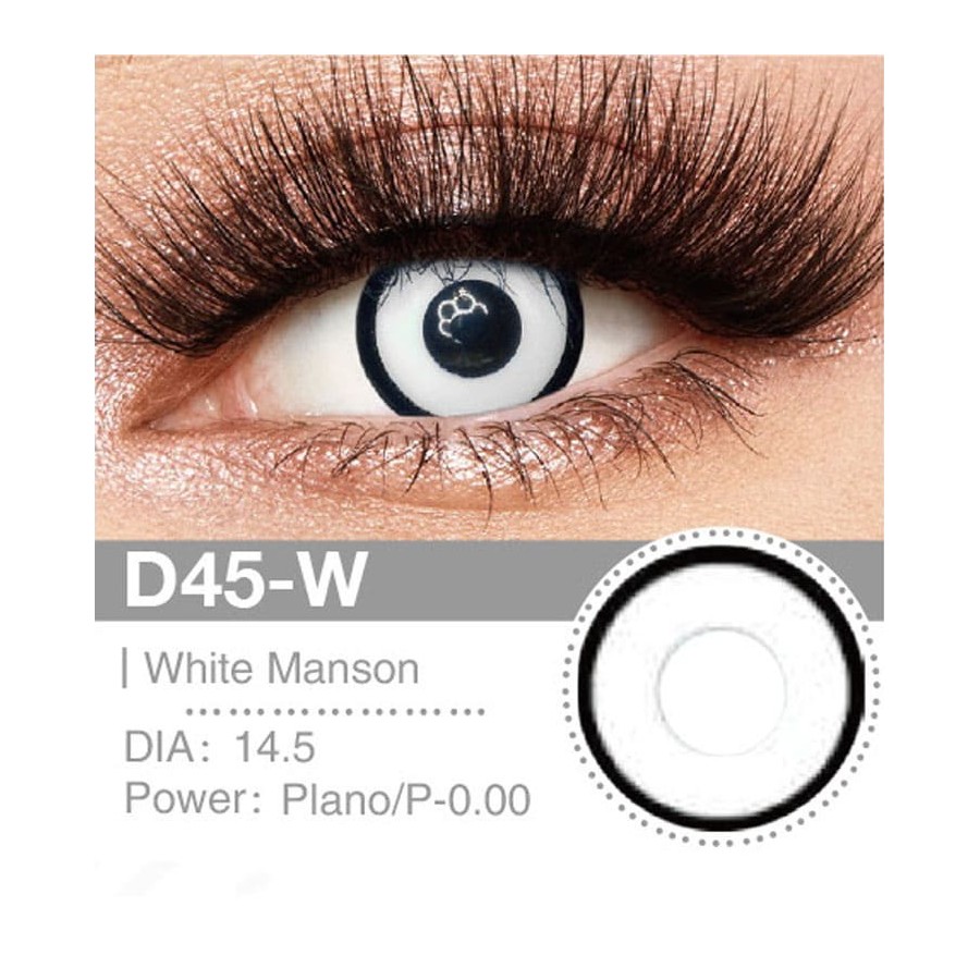 Lenti Cosplay White Manson 14.5 MM - Pidak Shop