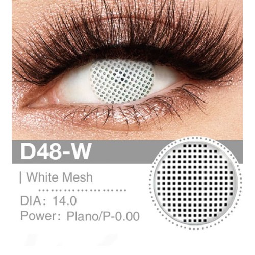 Lenti Cosplay White Mesh 14.0 MM - Pidak Shop