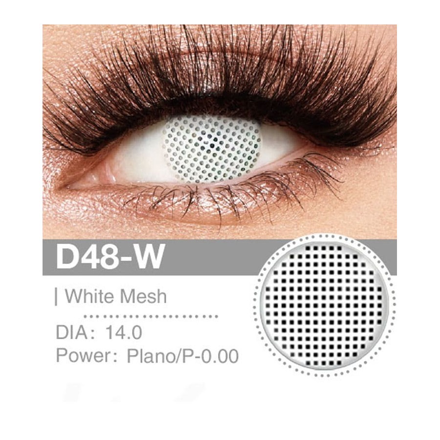 Lenti Cosplay White Mesh 14.0 MM - Pidak Shop