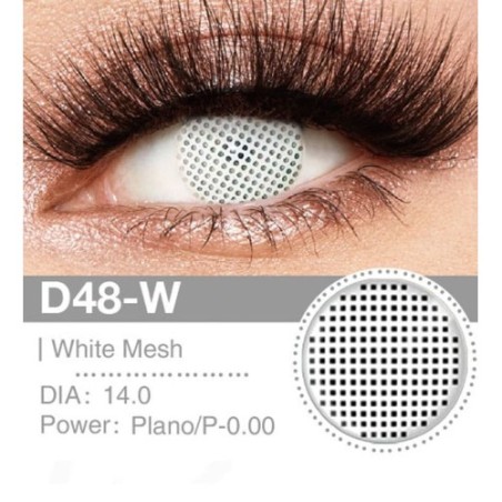 Lenti Cosplay White Mesh 14.0 MM - Pidak Shop