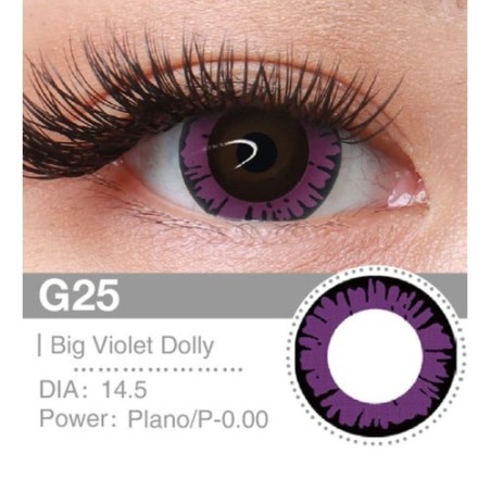 Lenti Cosplay Big Violet Dolly 14.5 MM - Pidak Shop
