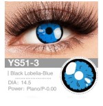 Lenti Cosplay Black Lobelia - Blue 14.5 MM - Pidak Shop