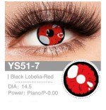 Lenti Cosplay Black Lobelia - Red 14.5 MM - Pidak Shop