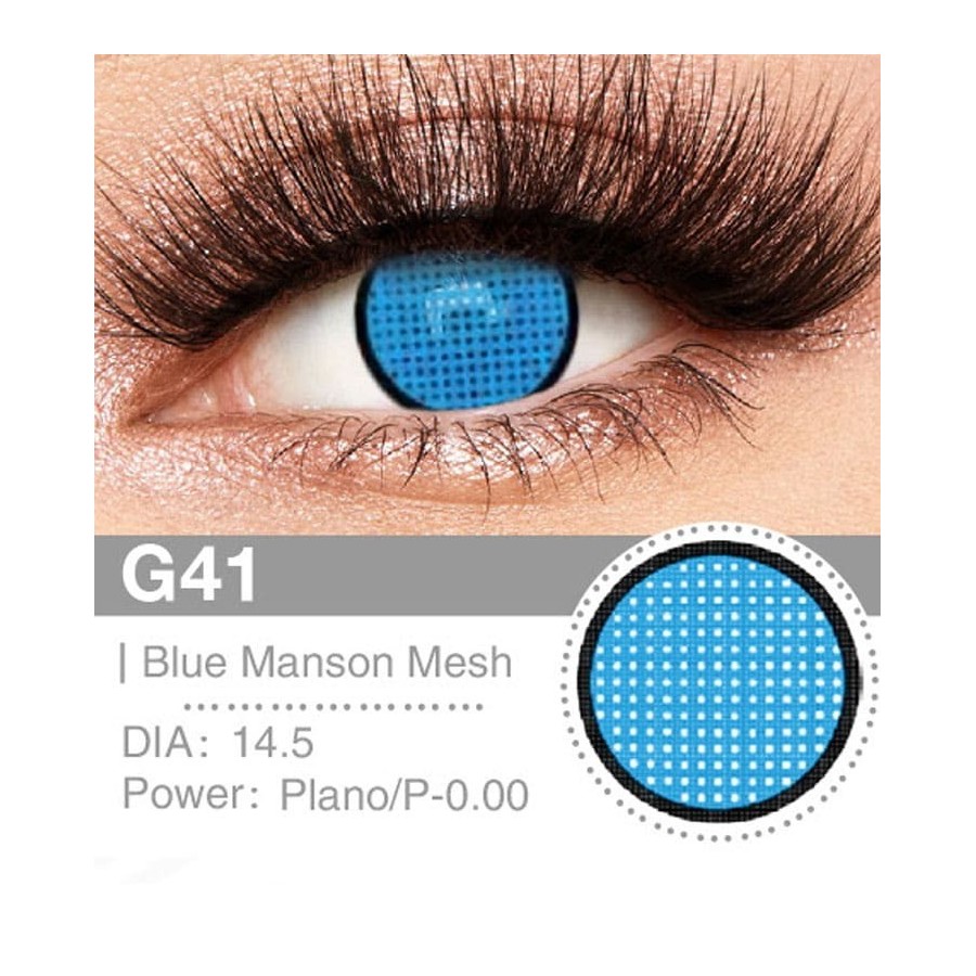 Lenti Cosplay Blue Mesh 14.5 MM - Pidak Shop
