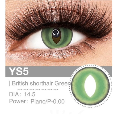 Lenti Cosplay British Shorthair Green 14.5 MM - Pidak Shop