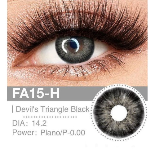 Lenti Cosplay Devil's Triangle Black 14.2 MM - Pidak Shop