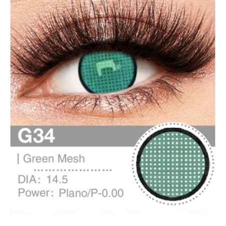 Lenti Cosplay Green Mesh 14.5 MM - Pidak Shop