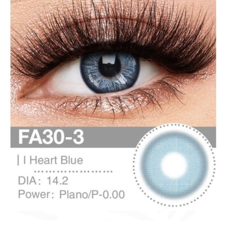 Lenti Cosplay Heart Blue 14.2 MM - Pidak Shop