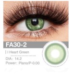 Lenti Cosplay Heart Green 14.2 MM - Pidak Shop