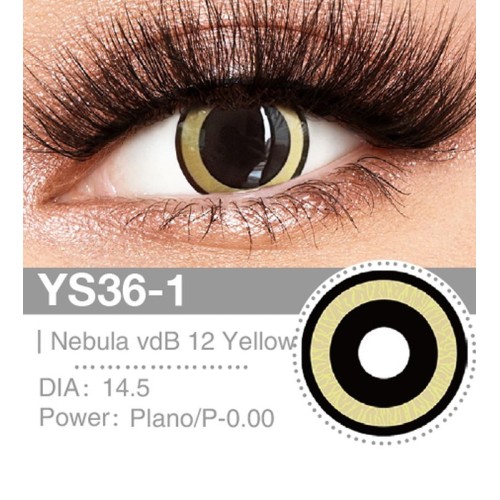 Lenti Cosplay Nebula 12 Yellow 14.5 MM - Pidak Shop