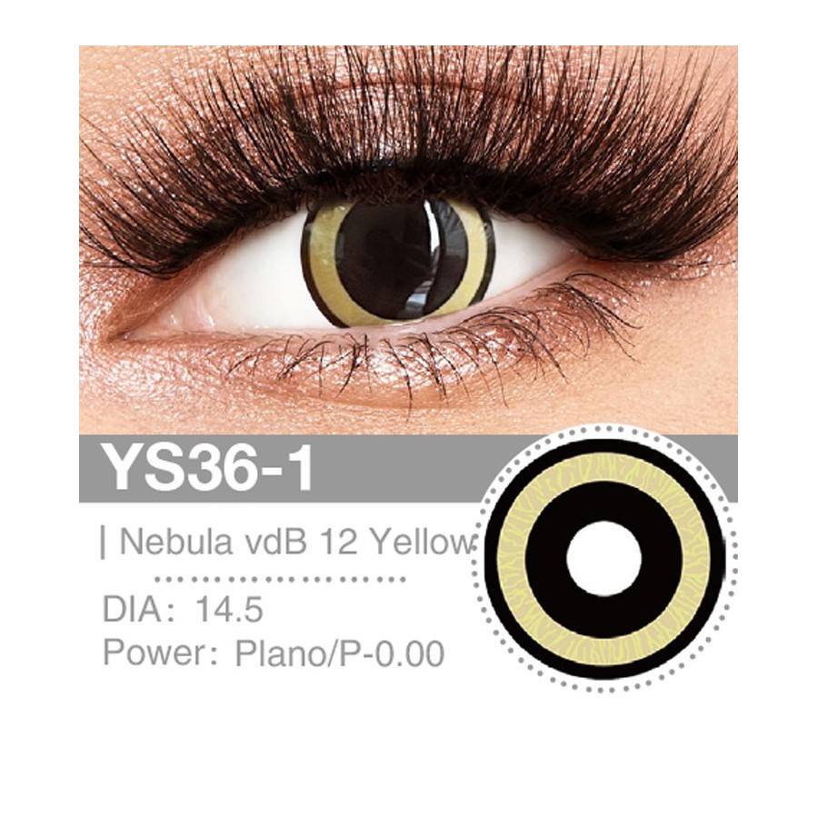 Lenti Cosplay Nebula 12 Yellow 14.5 MM - Pidak Shop
