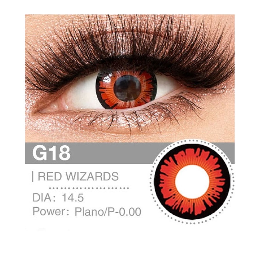 Lenti Cosplay Red Wizards 14.5 MM - Pidak Shop