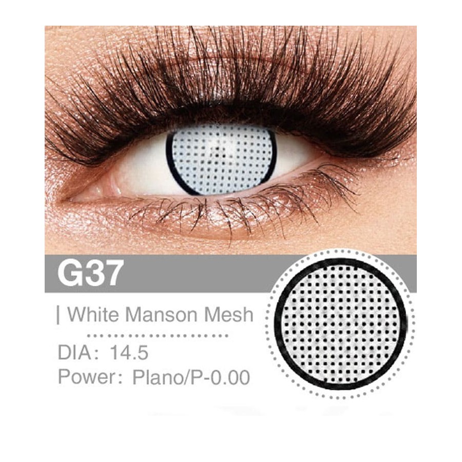 Lenti Cosplay White Manson Mesh 14.5 MM - Pidak Shop