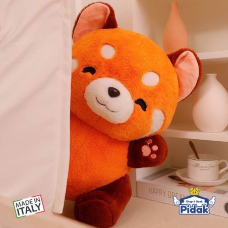Scopri il Peluche Panda Rosso: 35 cm di puro amore e qualità Made in Italy!Ingrosso