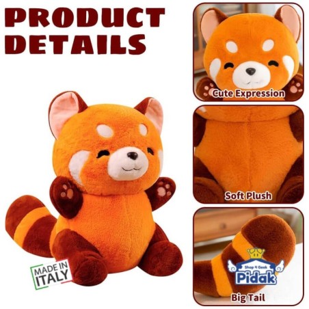 Scopri il Peluche Panda Rosso: 60 cm di puro amore e qualità Made in Italy!Ingrosso