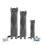 Peluche Gatto Cilindrico Grigio 50 cm Ingrosso