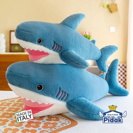 Il perfetto peluche squalo azzurro da 100 cm Pidak Ingrosso