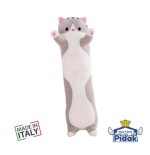 Peluche Gatto Cilindrico Grigio Small 50 cm Ingrosso