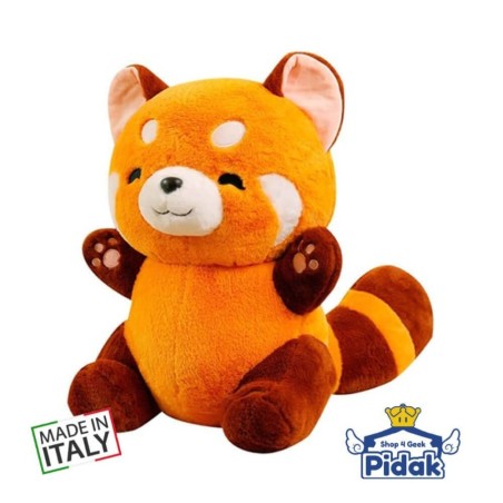 Scopri il Peluche Panda Rosso: 23 cm di puro amore e qualità Made in Italy!Ingrosso