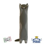 Peluche Gatto Cilindrico Grigio 50 cm Ingrosso