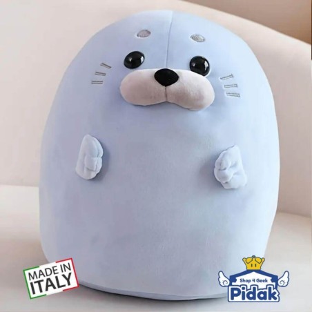 Peluche egg shape Foca azzurra da 30 cm Pidak