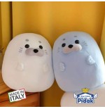 Peluche egg shape Foca azzurra da 30 cm Pidak