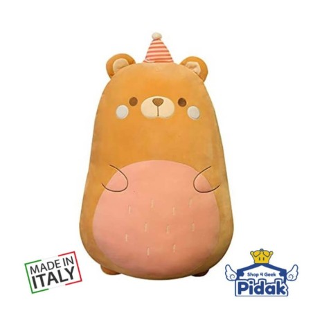 Peluche kawaii Orso Beige con Cappello 80 cm Pidak ingrosso