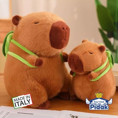 Peluche del Capibara con zaino Kawaii 25 cm Pidak ingrosso
