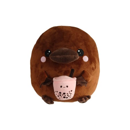 Peluche Platty l’Ornitorinco con Bubble-Tea 30 cm - Made in Italy - Pidak