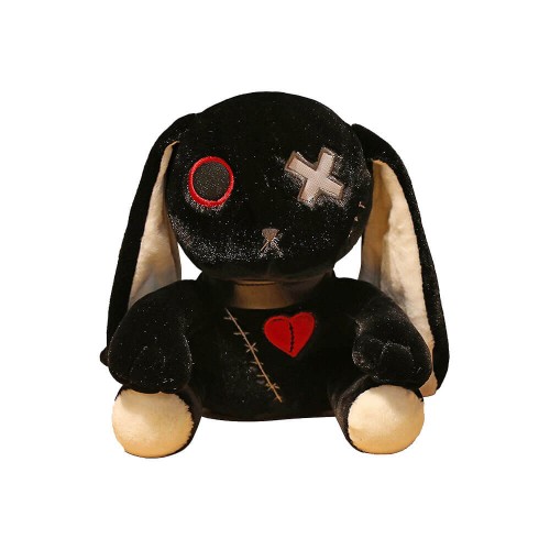 Peluche Coniglio Dark Seduto Nero 23 cm - Pidak Shop